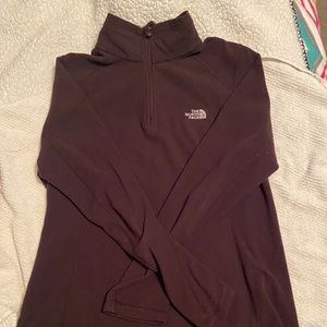 quarter zip north face fleece pullover